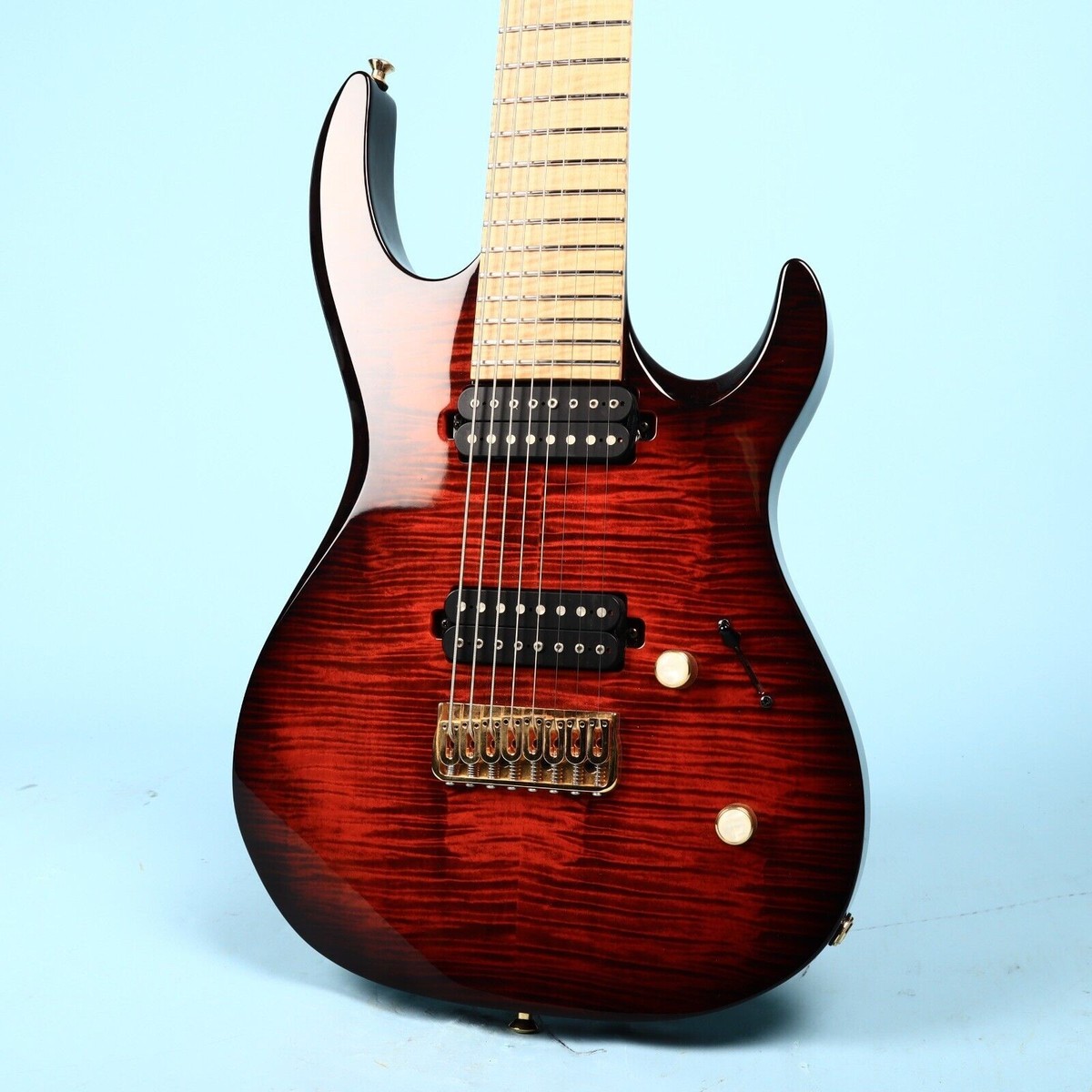 2016 Kiesel Carvin DC800 8 String Neck Thru Orangeburst Flamed | eBay