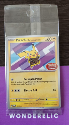 PIKACHU Berkemeja Batik Promo 154/SV-P Pokemon Indonesia Journey
