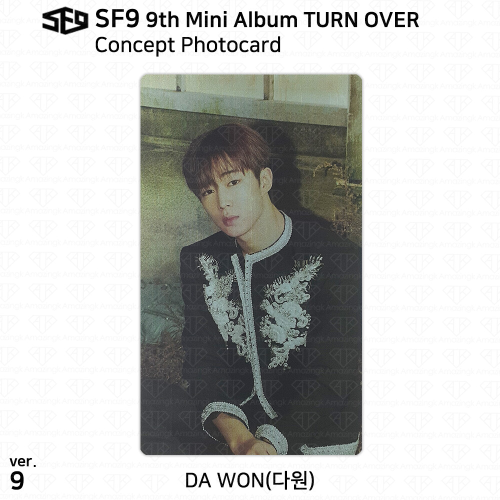 SF9 9th Mini Album Turn Over Concept Photocard Message Card KPOP K