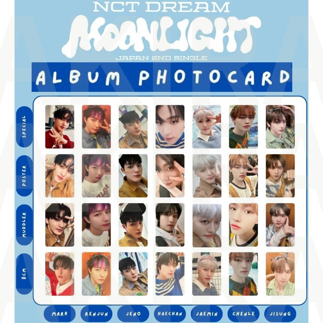 NCT DREAM JAPAN 2nd SINGLE Moonlight ALBUM OFFICIAL PHOTO CARD | eBay