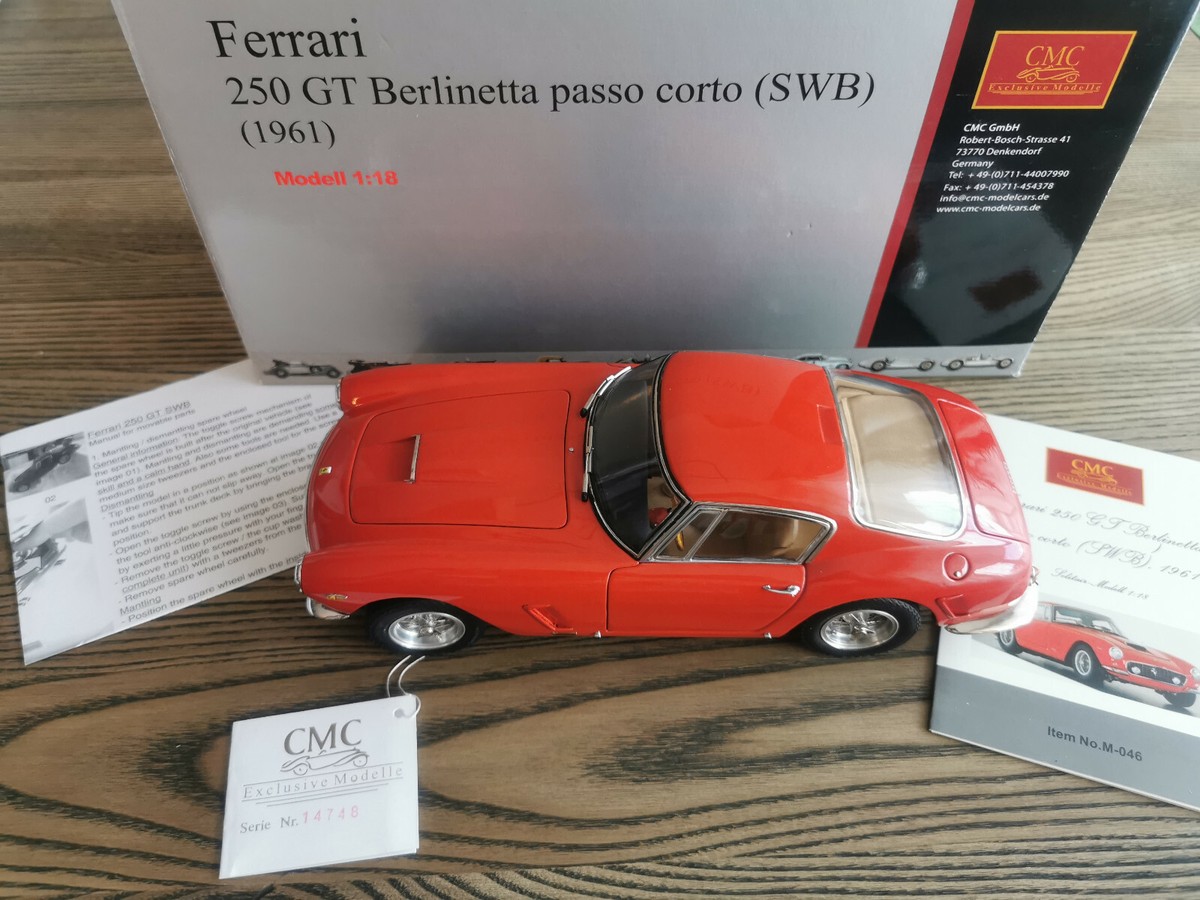 Ferrari 250 GT Berlinetta Passo Corto SWB 1961 CMC 1/18 M-046 | eBay