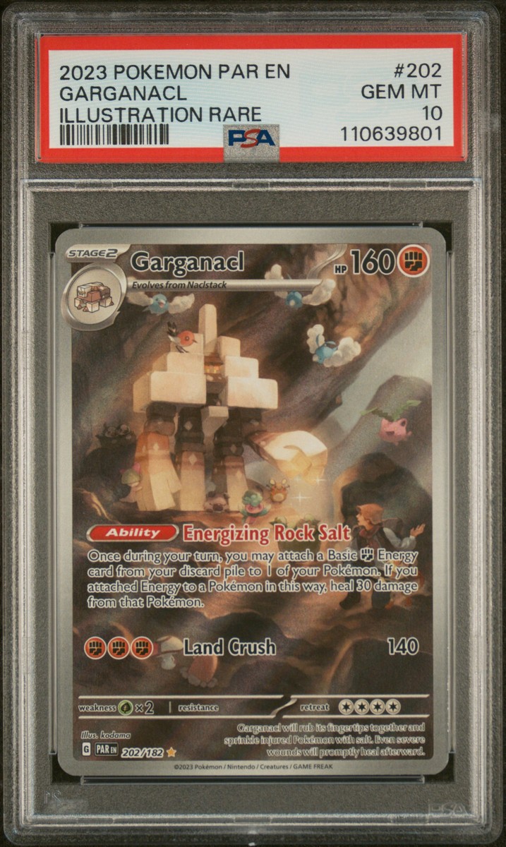 PSA 10 GEM Mint Garganacl 202/182 Illustration Rare - Pokémon
