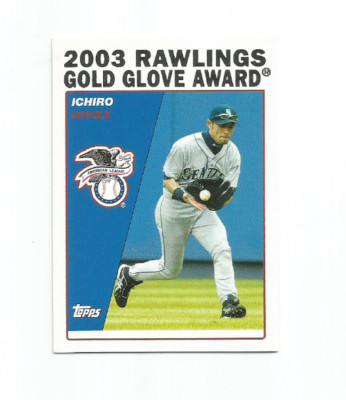 ICHIRO (Seattle Mariners) 2004 TOPPS 2003 AL RAWLINGS GOLD GLOVE