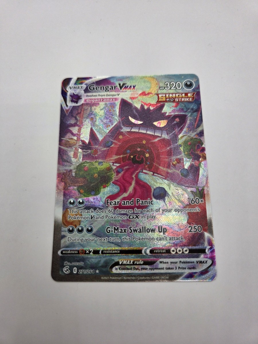 Pokemon Gengar VMAX Alt Art Fusion Strike 271/264 NM | eBay