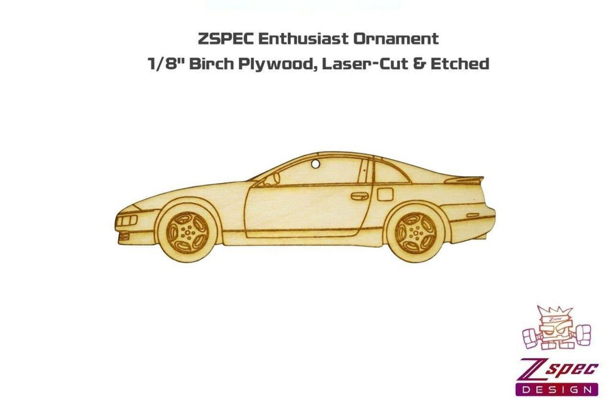 Laser-Engraved Wood Ornament, Style: 300zx Z32, Birch | eBay