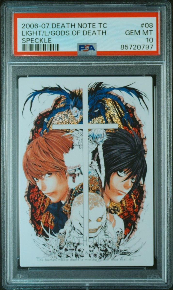 PSA10 Death Note Trading Card Japanese Light Yagami L Gods of