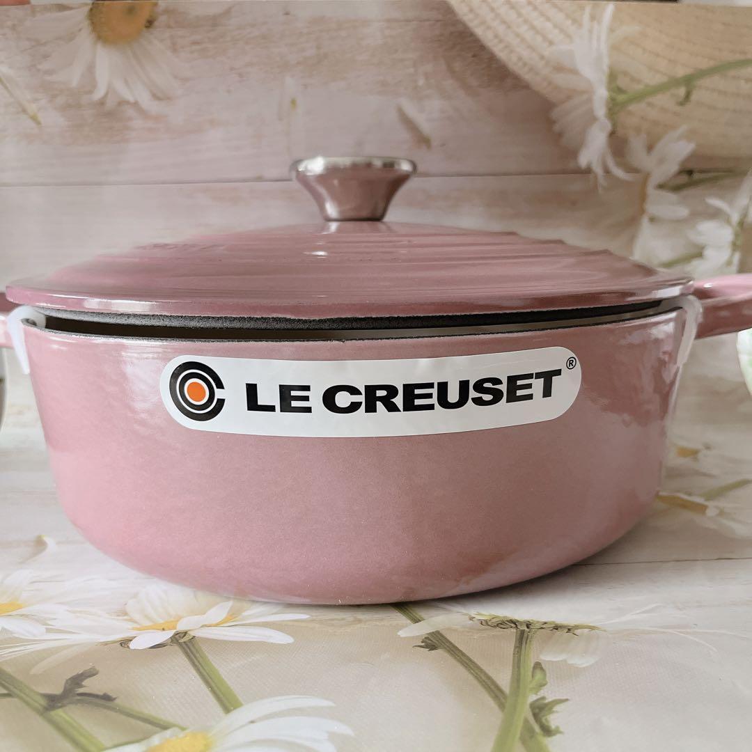 Mauve pink Le Creuset cocotte japonaise 24cm two-handled pot | eBay