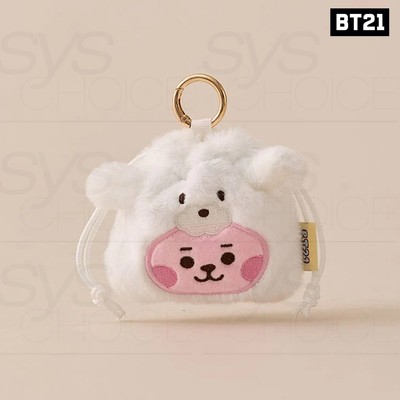 BTS BT21 Official Authentic Goods BABY MINI BAG CHARM POUCH FLUFFY