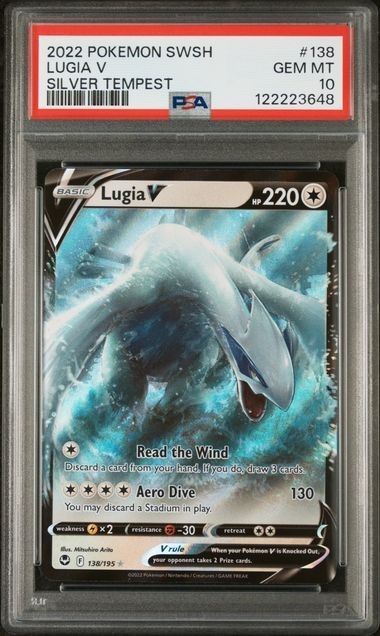 Lugia V 138/195 Ultra Rare - Silver Tempest PSa 10 Gem Mint | eBay