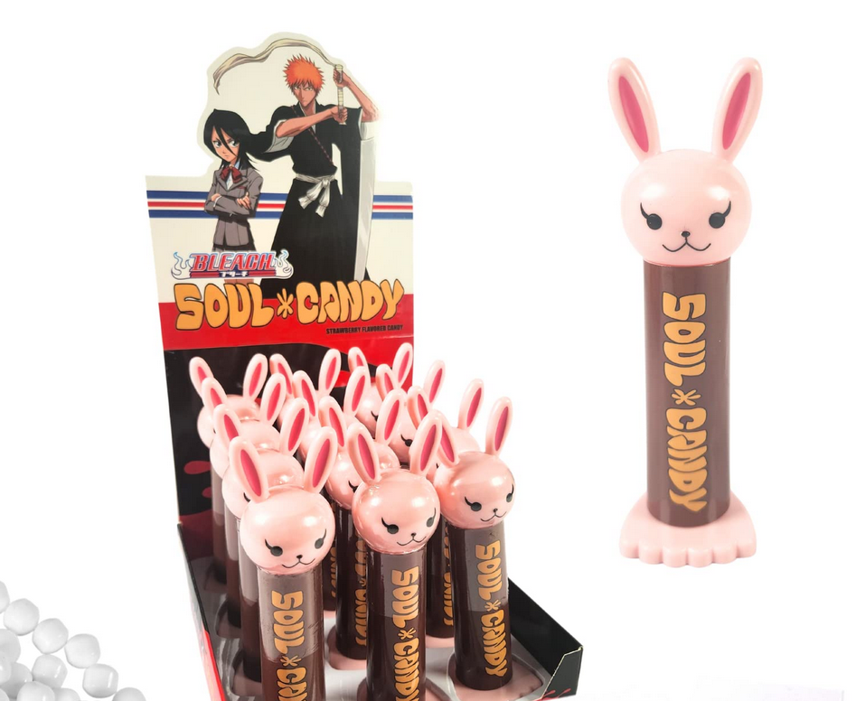 12 Ct Display of Bleach Soul Candy Strawberry Flavored Chappy