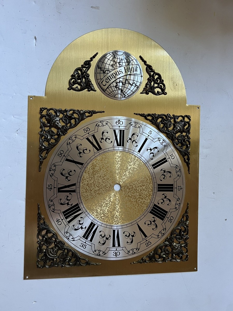 Antique/Vintage Tempus Fugit Grandfather Clock face Dial | eBay