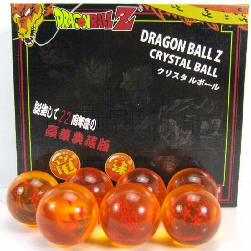 Brand New 7Pcs Stars Dragon Ball Z Crystal Balls Set Collection In
