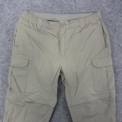 The North Face Zip Off Pants Men's Mx31 Beige Convertible Hiking