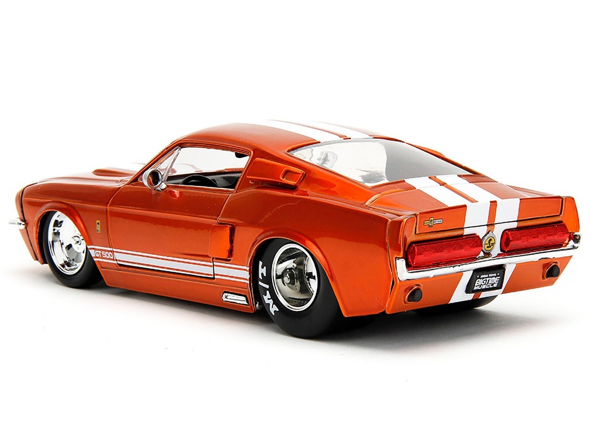 1967 FORD MUSTANG SHELBY GT500 CANDY ORANGE 1/24 DIECAST MODEL CAR
