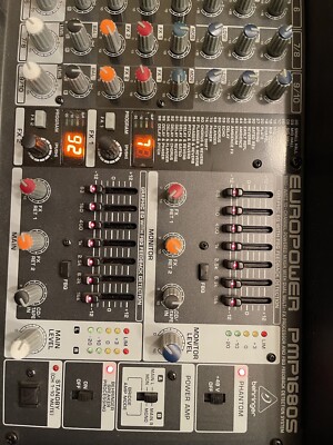 Behringer Europower PMP1680S 10-channel 1600W Powered Audio Mixer