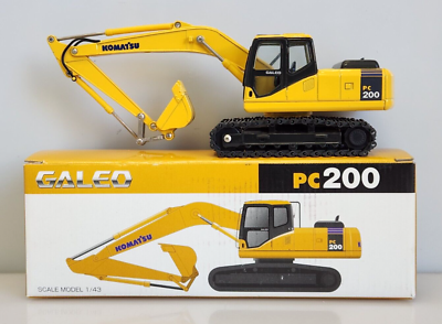 Tomica Komatsu PC200 Galeo Yumbo Excavator 1/43 Scale Die-Cast