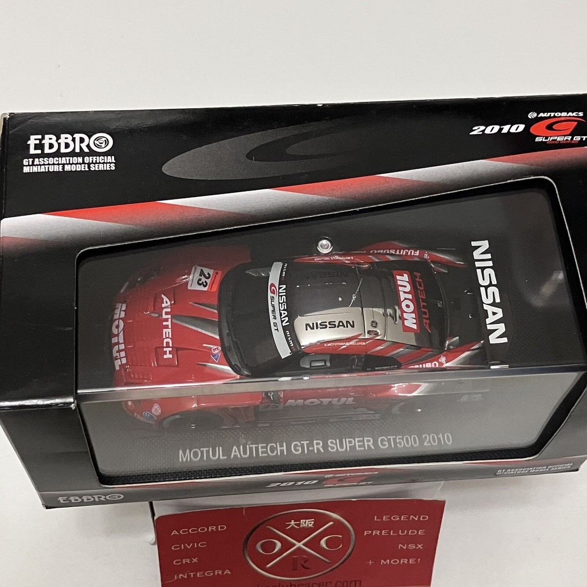 Rare EBBRO Motul Autech Nissan GT-R Super GT 500 1:43 JDM R35 2010