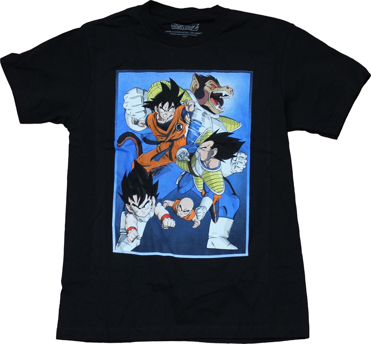 Dragon Ball Z New Adult T-Shirt - Group of 5 Characters in Box | eBay