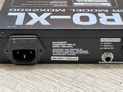 Behringer MDX2600 Composer Pro XL Audio Interactive Dynamics