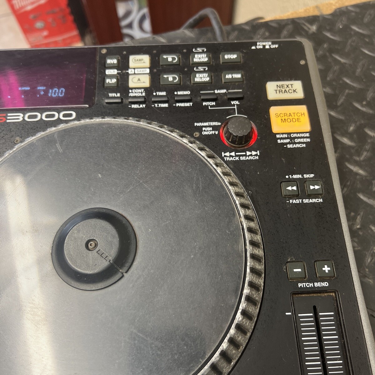 DENON DN-S3000 Digital Turntable CDJ Table Top DJ CD MP3 BlacK
