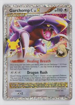 Pokemon Celebrations Classic Collection 25th Holo 145/147 Garchomp