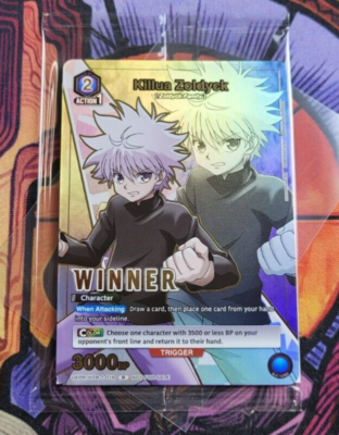 Killua R Winner Union Arena Holo Card Battle Champion Promo
