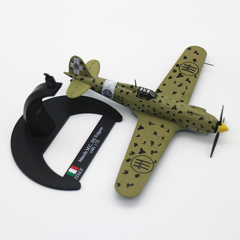 1:72 Alloy Diecast Military Model WWII Macchi M.C.202 Folgore
