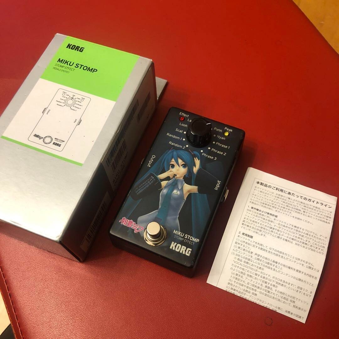 KORG Miku Stomp Vocaloid Guitar Effects Pedal USED From Japan F/S