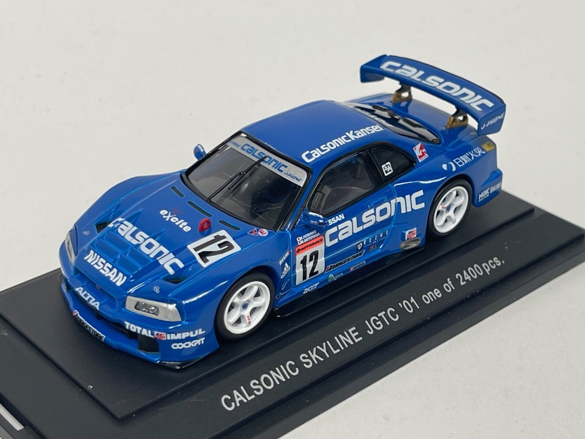 1/43 Ebbro Calsonic Nissan GT-R R34 JGTC 2001 car #12 #195 CS1090