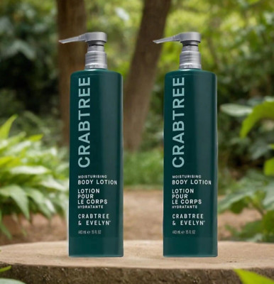 2 x Crabtree & Evelyn Moisturizing Body Lotion 15fl. [443ML] NEW