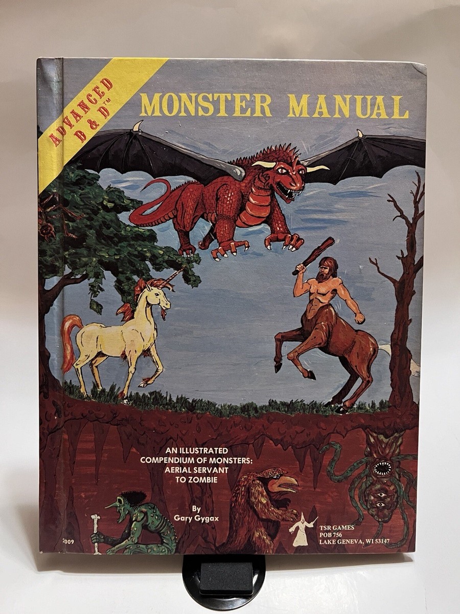 Advanced Dungeons And Dragons Monster Manual 1977 TSR Gygax | eBay