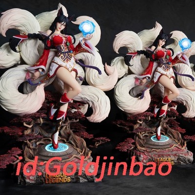 JIMEI Palace LOL the Nine-Tailed Fox Model Ahri Statue In Stock