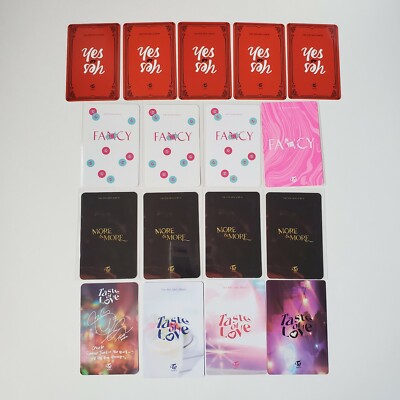 TWICE Momo Official Kpop Photocards (Yes or Yes/Fancy/More & More