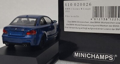 BMW 1er M Coupé E82 2011 Monte Carlo Blue Met 1:43 Minichamps