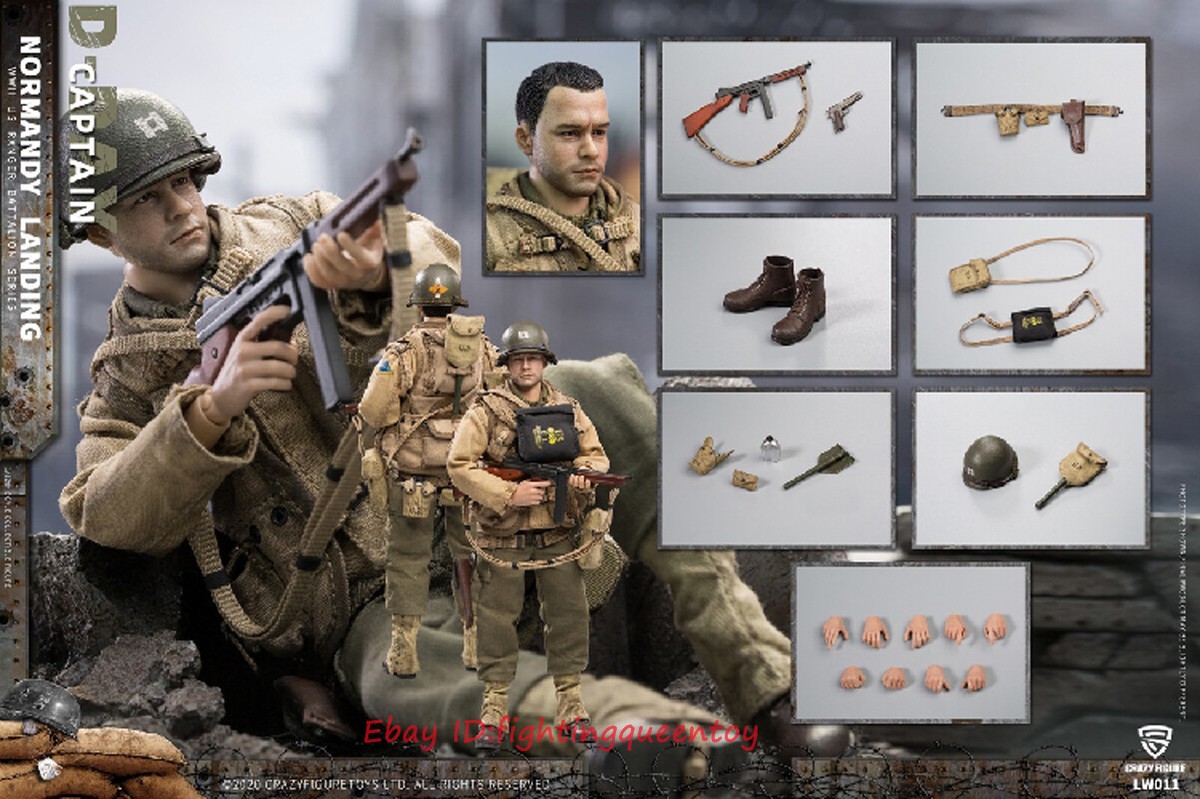 Crazy Figure LW011 WWII U.S. Rangers Captain Miller Tom Hanks 1/12