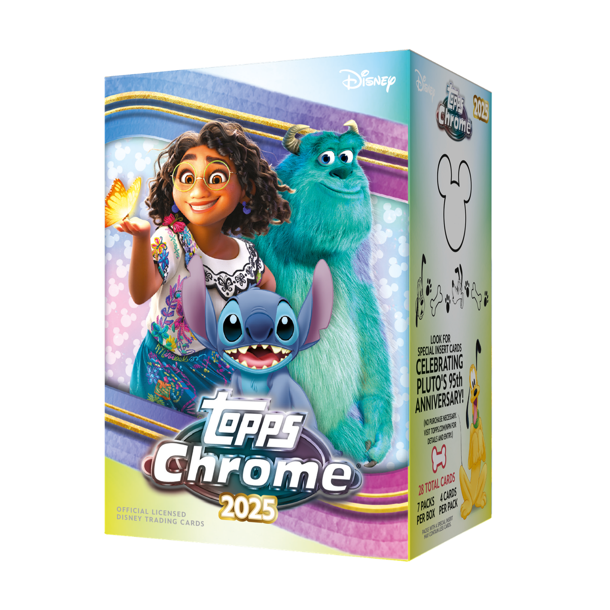2025 TOPPS CHROME DISNEY VALUE/BLASTER BOX (28 Cards) Brand New