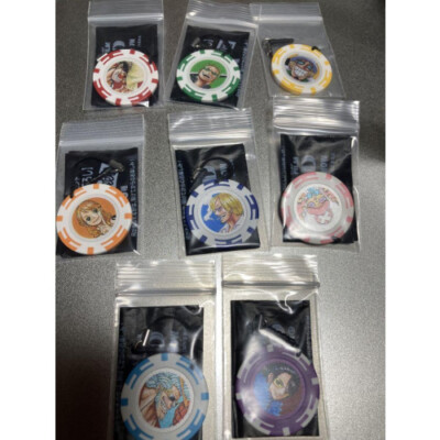 ONE PIECE FILM GOLD Casino Poker Chip 8 Set Advance Sale Benefits