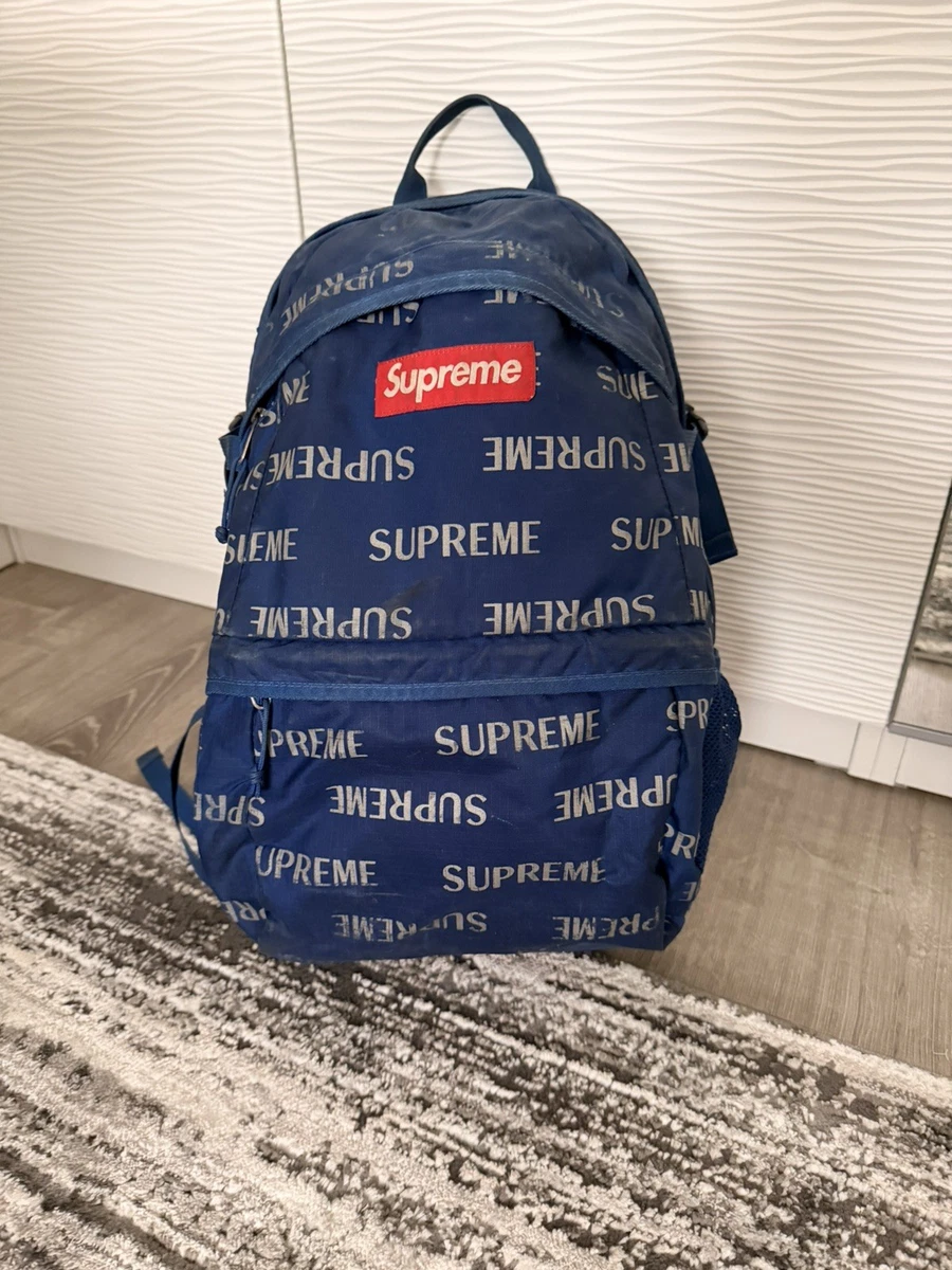 Supreme Backpack Blue Bags for Men for sale - eBay