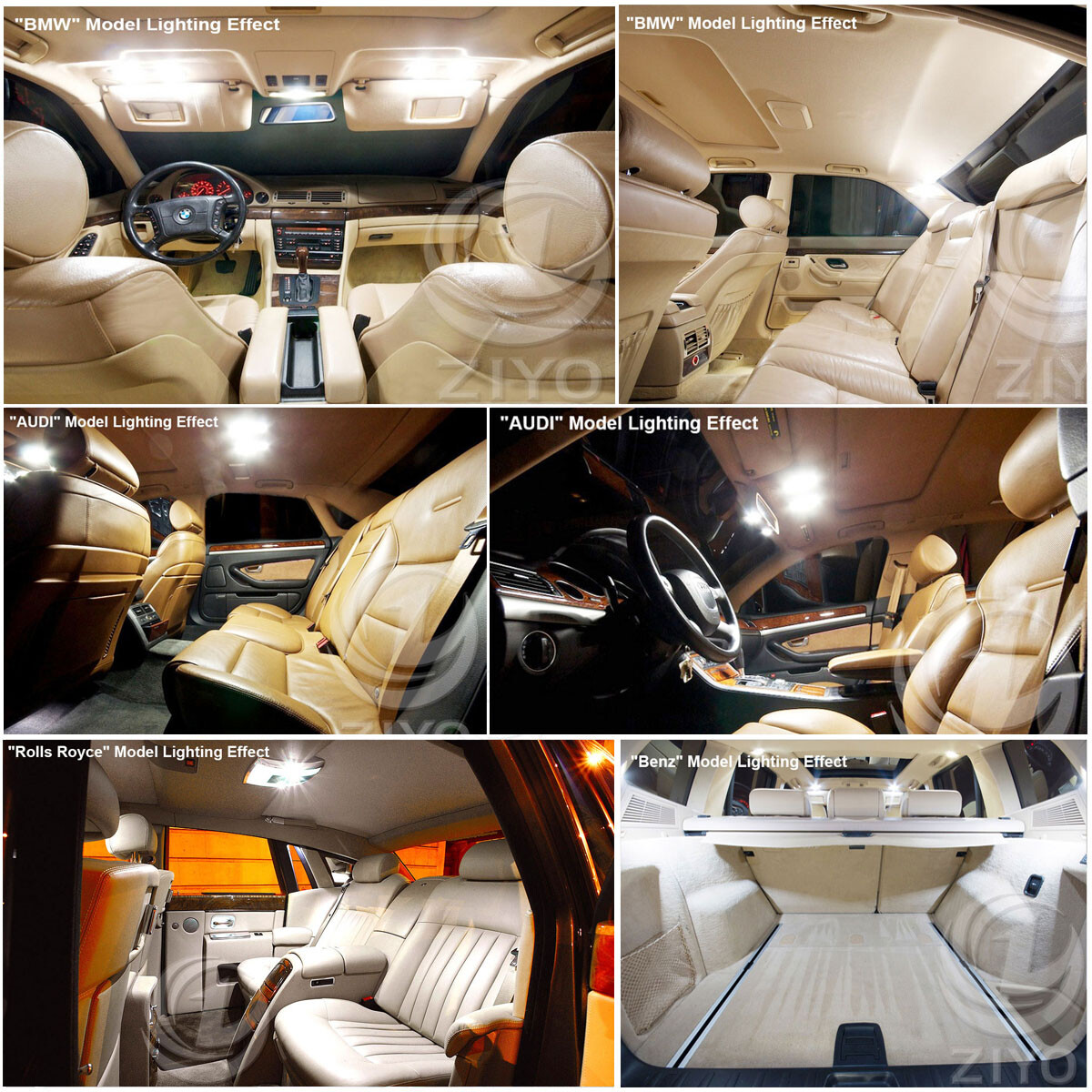 LED Interior Light Kit for Dodge Challenger 2008-2021 White Light