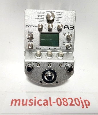 Zoom A3 Acoustic Guitar Preamp sound Effects Processor | eBay
