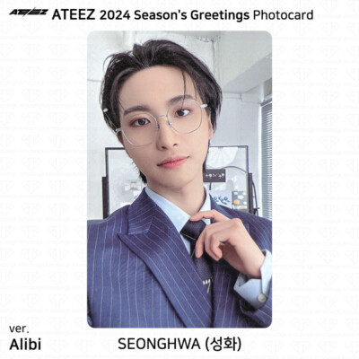 ATEEZ 2024 Season's Greetings Photocard ID Photo Postcard