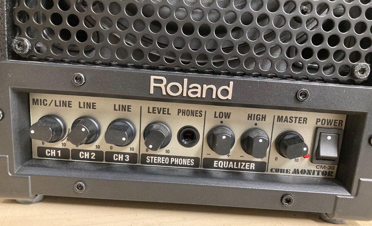 Roland CM-30 Portable Powered Cube Monitor Guitar for sale online