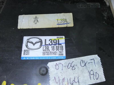 2007-2008 Mazda CX-7 CX ecm ecu computer L39L 18 881B | eBay