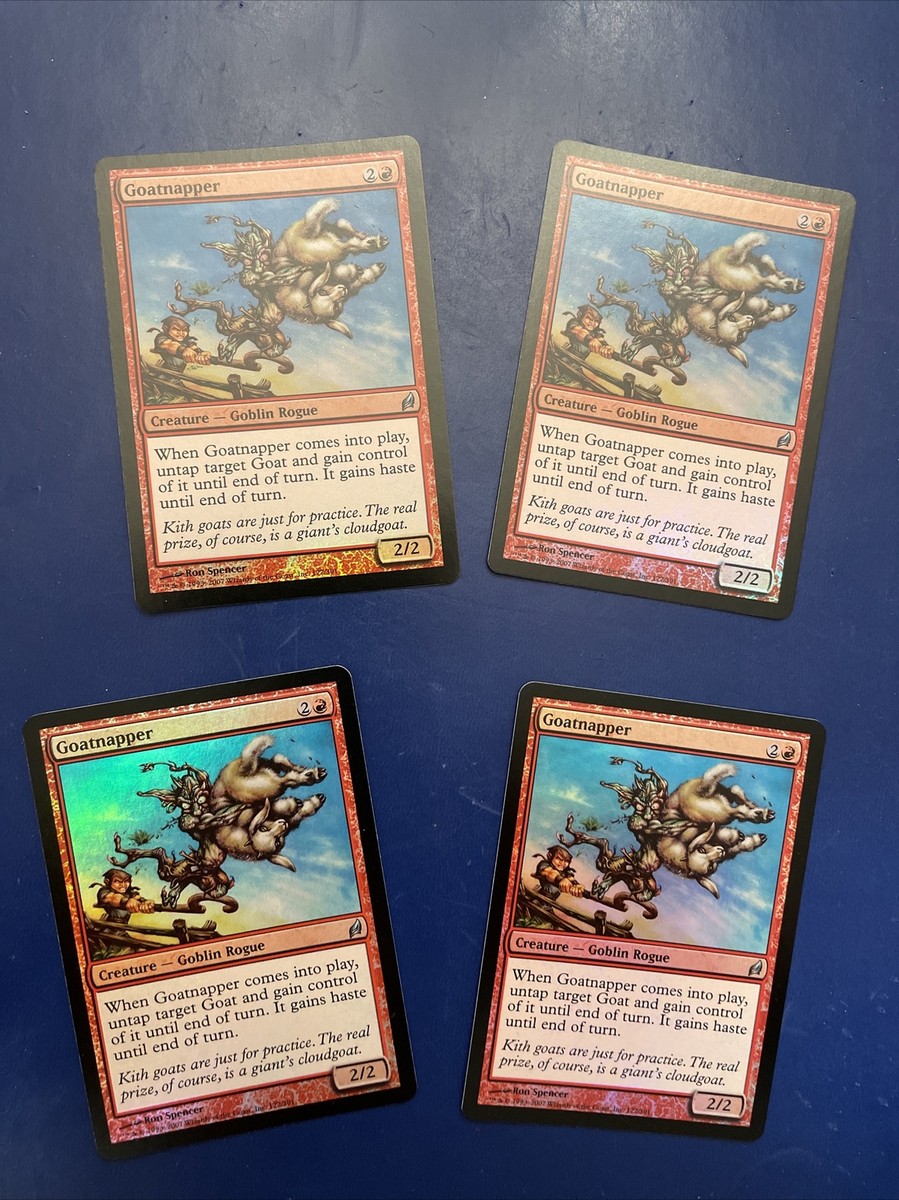 MTG - 4 Copies, a Playset, of Goatnapper - FOIL - Lorwyn - NM/MT