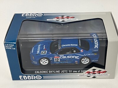 1/43 Ebbro Calsonic Nissan GT-R R34 JGTC 2001 car #12 #195 CS1090