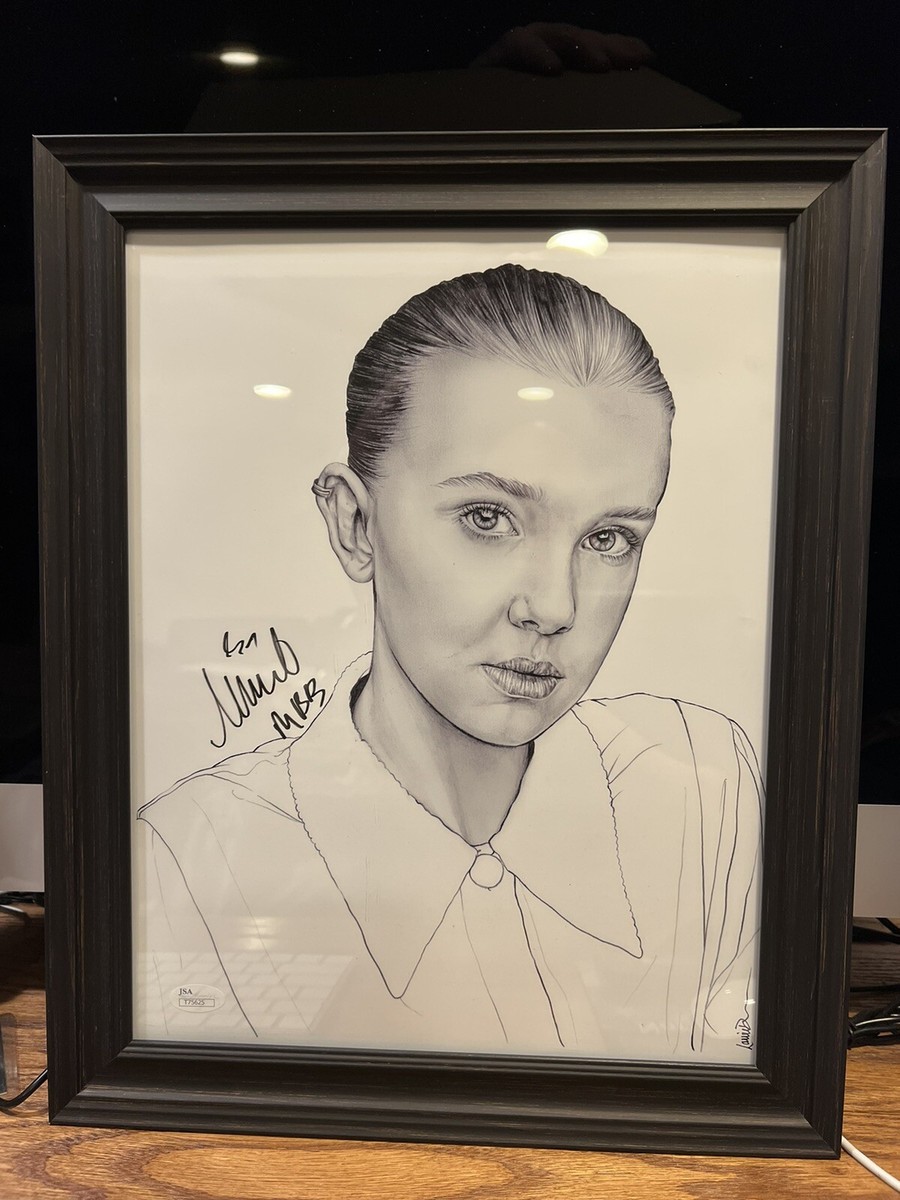 Stranger Things 011 Millie Bobby Brown Signed Framed 11x14