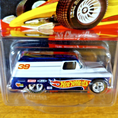 Hot Wheels RLC Real Riders '55 Chevy Panel 6912/11000 Blue White