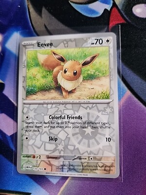 Pokémon TCG Eevee Scarlet & Violet-151 133/165 Reverse Holo Common