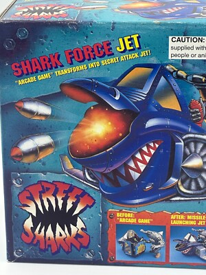 STREET SHARKS SHARK FORCE JET MIB SEALED 1995 MATTEL | eBay