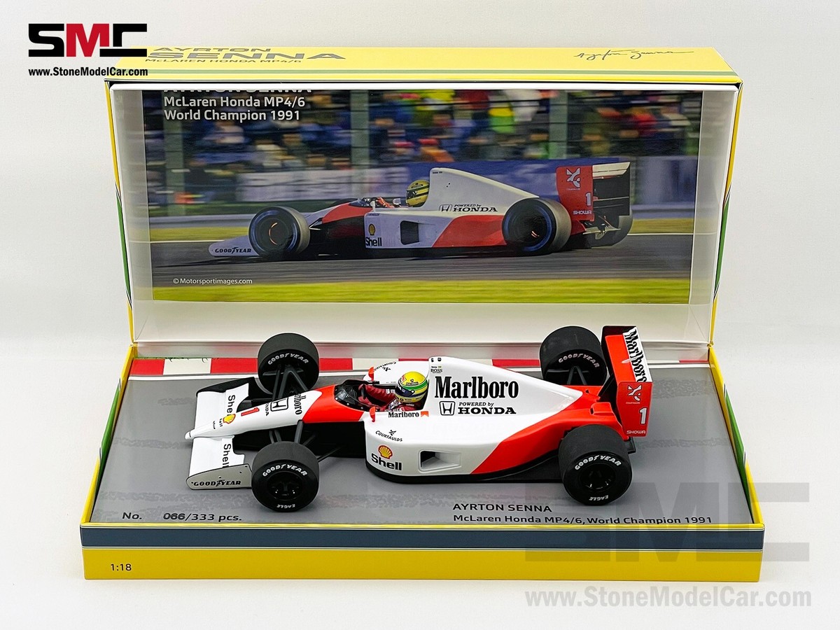 Mclaren MP4/6 Ayrton Senna 1991 F1 World Champion 1:18 MINICHAMPS